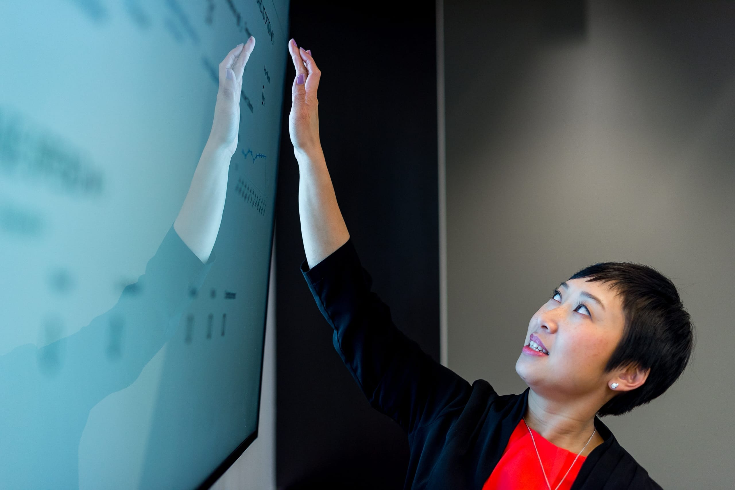 woman doing presentation